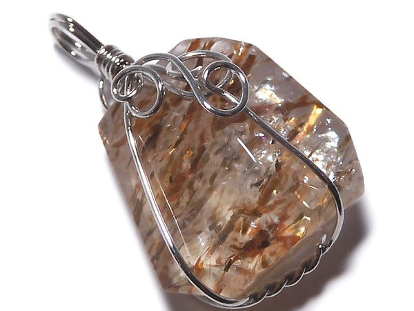 [Video][One of a kind] Copper Rutilated Quartz AAA Pendant Silver925 NO.6