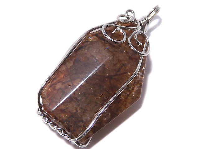 [Video][One of a kind] Copper Rutilated Quartz AAA Pendant Silver925 NO.8