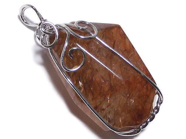 [Video][One of a kind] Copper Rutilated Quartz AAA Pendant Silver925 NO.10