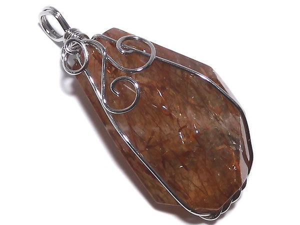 [Video][One of a kind] Copper Rutilated Quartz AAA Pendant Silver925 NO.11