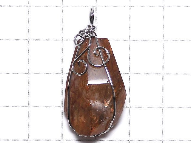 [Video][One of a kind] Copper Rutilated Quartz AAA Pendant Silver925 NO.11