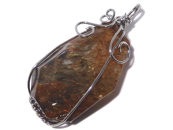 [Video][One of a kind] Copper Rutilated Quartz AAA Pendant Silver925 NO.14