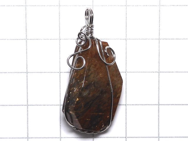 [Video][One of a kind] Copper Rutilated Quartz AAA Pendant Silver925 NO.14