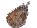 [Video][One of a kind] Copper Rutilated Quartz AAA Pendant Silver925 NO.15