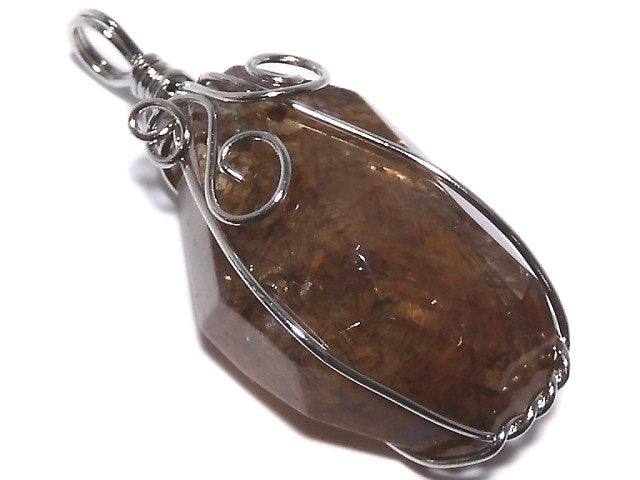 [Video][One of a kind] Copper Rutilated Quartz AAA Pendant Silver925 NO.16