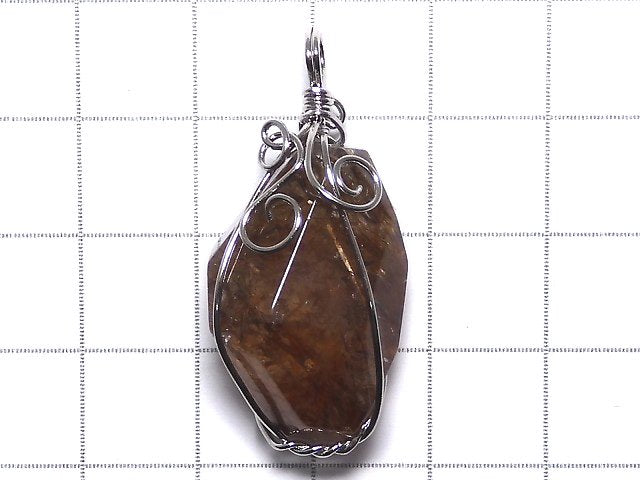 [Video][One of a kind] Copper Rutilated Quartz AAA Pendant Silver925 NO.16