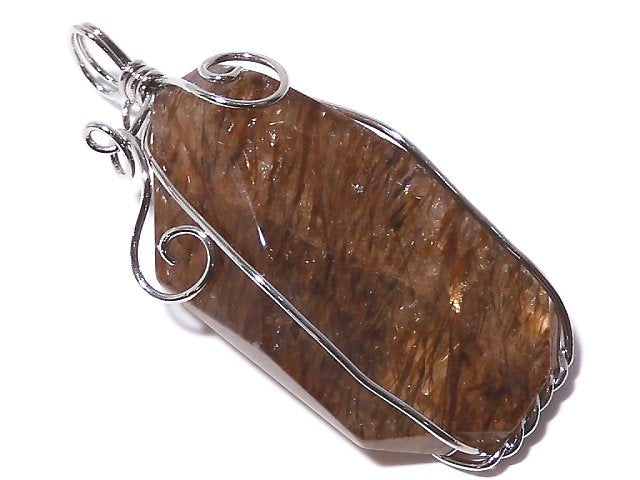 [Video][One of a kind] Copper Rutilated Quartz AAA Pendant Silver925 NO.20