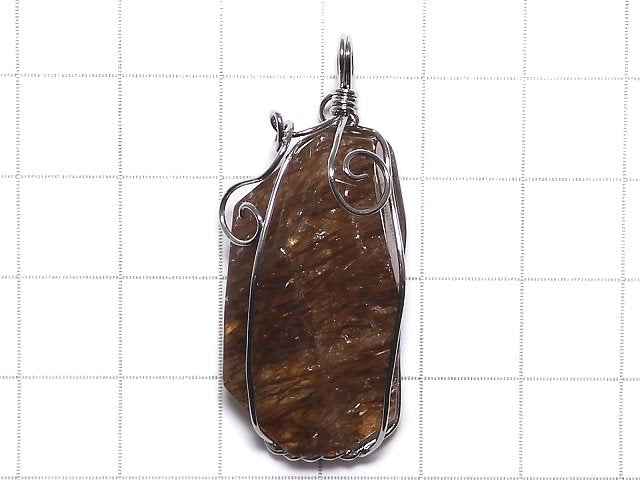 [Video][One of a kind] Copper Rutilated Quartz AAA Pendant Silver925 NO.20