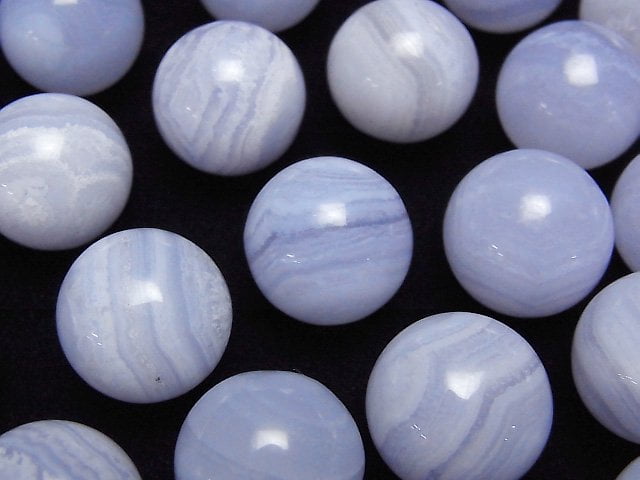 [Video] Blue Lace Agate AAA Sphere, Round 15mm 1pc