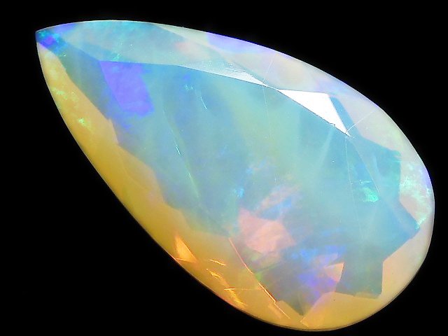 [Video][One of a kind] High Quality Ethiopian Opal AAA Loose stone Faceted 1pc NO.244