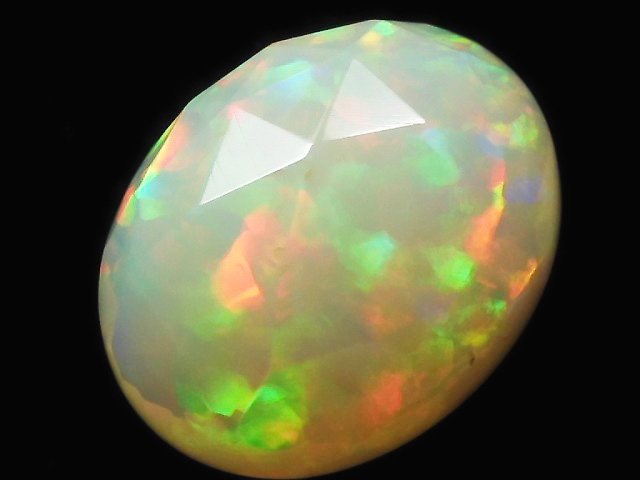 [Video][One of a kind] High Quality Ethiopian Opal AA++ Loose stone Rose Cut 1pc NO.15