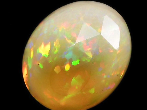 [Video][One of a kind] High Quality Ethiopian Opal AAA- Loose stone Rose Cut 1pc NO.19