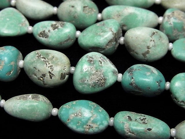 [Video] Turquoise Nugget 1strand beads (aprx.8inch/20cm)