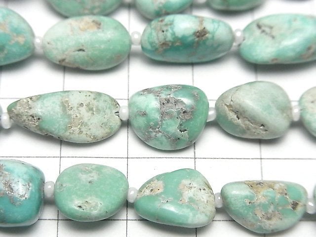 [Video] Turquoise Nugget 1strand beads (aprx.8inch/20cm)