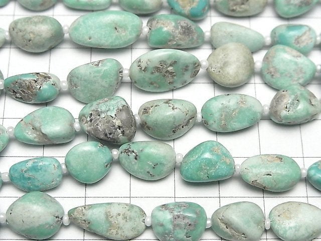 [Video] Turquoise Nugget 1strand beads (aprx.8inch/20cm)