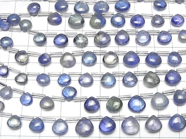 [Video]High Quality Bi-color Tanzanite AAA- Chestnut (Smooth) half or 1strand beads (aprx.7inch/18cm)