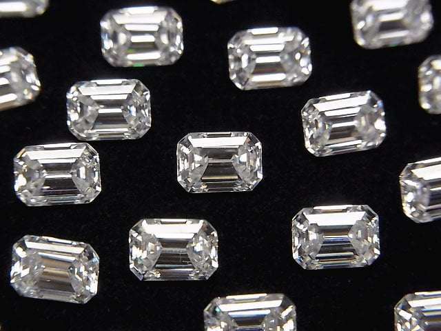 [Video] Moissanite AAA Loose stone Rectangle Faceted 7x5mm [Clear] 1pc