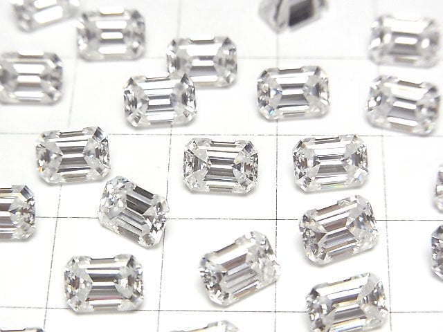 [Video] Moissanite AAA Loose stone Rectangle Faceted 7x5mm [Clear] 1pc