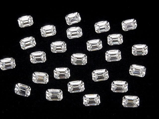 [Video] Moissanite AAA Loose stone Rectangle Faceted 7x5mm [Clear] 1pc