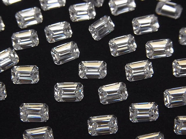 [Video] Moissanite AAA Loose stone Rectangle Faceted 6x4mm [Clear] 1pc