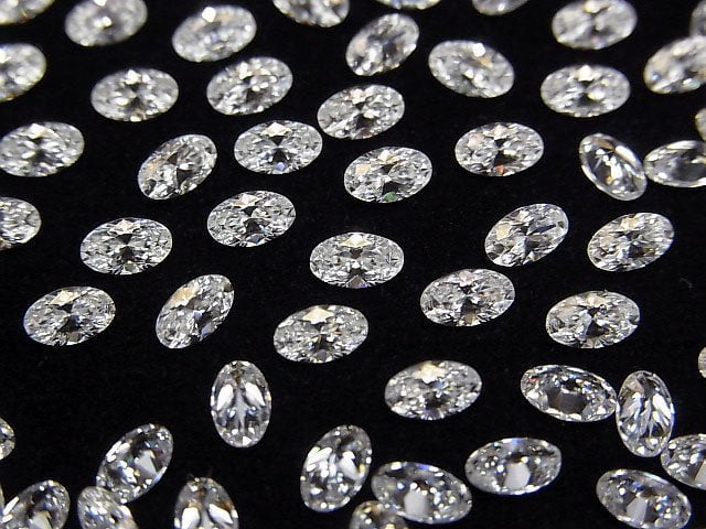 [Video] Moissanite AAA Loose stone Oval Faceted 5x3mm [Clear] 3pcs