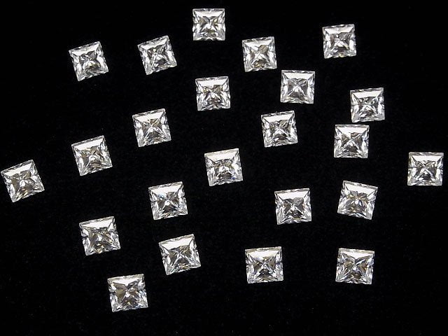 [Video] Moissanite AAA Loose stone Square Faceted 6x6mm [Clear] 1pc