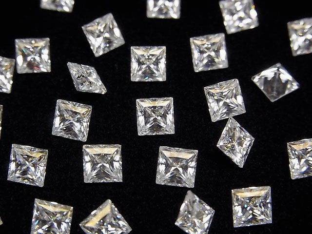 [Video] Moissanite AAA Loose stone Square Faceted 5x5mm [Clear] 1pc