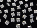 [Video] Moissanite AAA Loose stone Princess cut 4x4mm [Clear] 2pcs