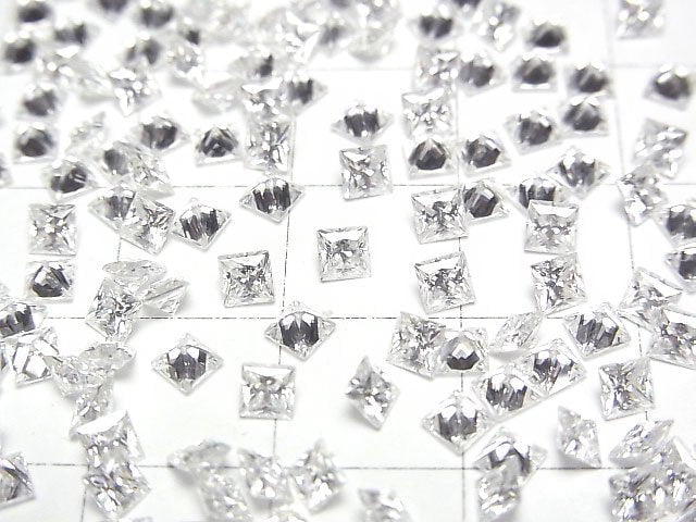 [Video] Moissanite AAA Loose stone Square Faceted 3x3mm [Clear] 5pcs