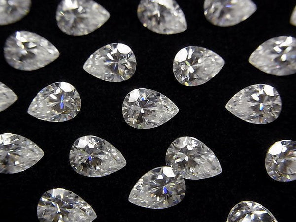 [Video] Moissanite AAA Loose stone Pear shape Faceted 7x5mm [Clear] 1pc