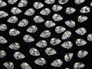 [Video] Moissanite AAA Loose stone Pear shape Faceted 6x4mm [Clear] 2pcs