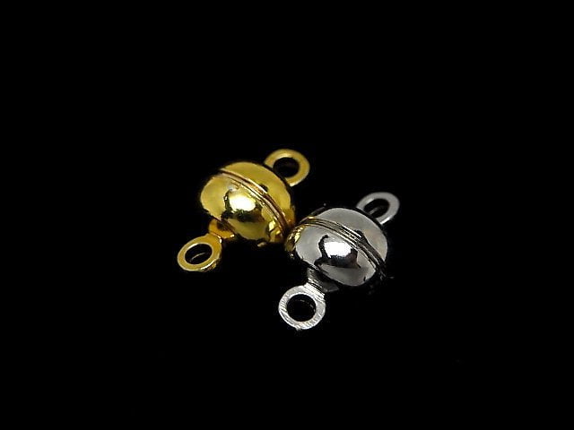 Metal parts Magnetic Clasp with Jump Ring 11.5x7x7mm 5pairs