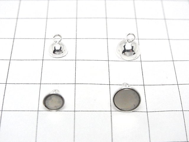 Silver925 Magnetic Clasp Round 6mm,8mm No coating 1pair