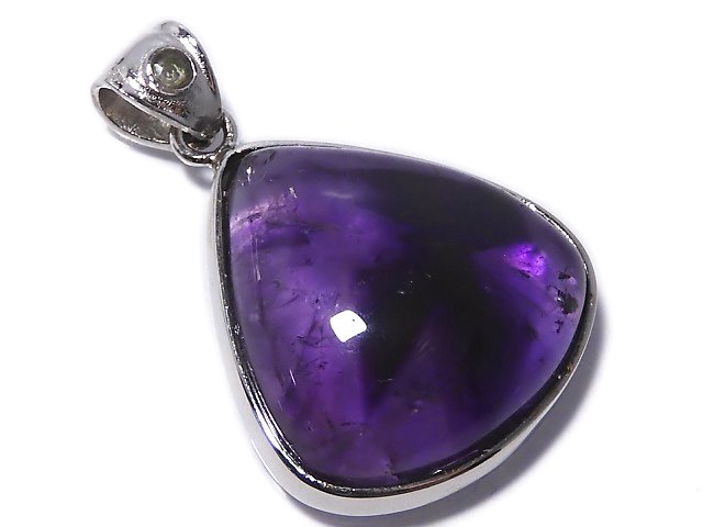 [Video][One of a kind] Phantom Amethyst Moldavite Pendant Silver925 NO.13