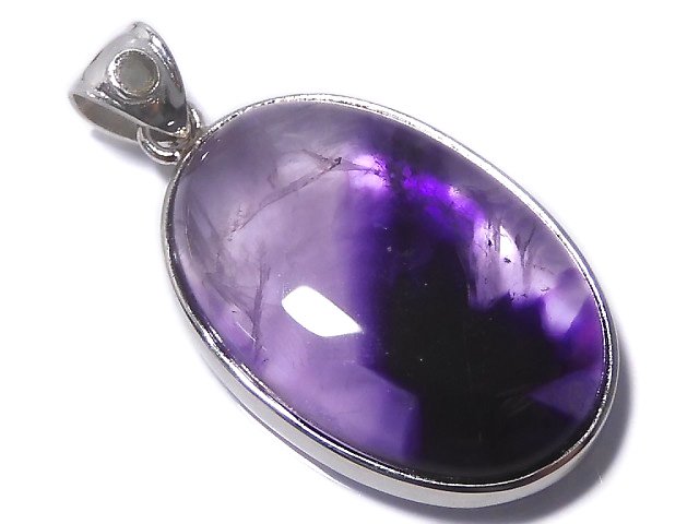 [Video][One of a kind] Phantom Amethyst Moldavite Pendant Silver925 NO.14