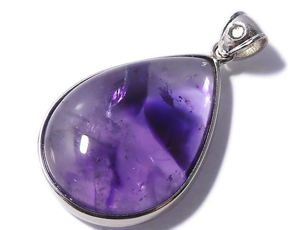 [Video][One of a kind] Phantom Amethyst Moldavite Pendant Silver925 NO.15