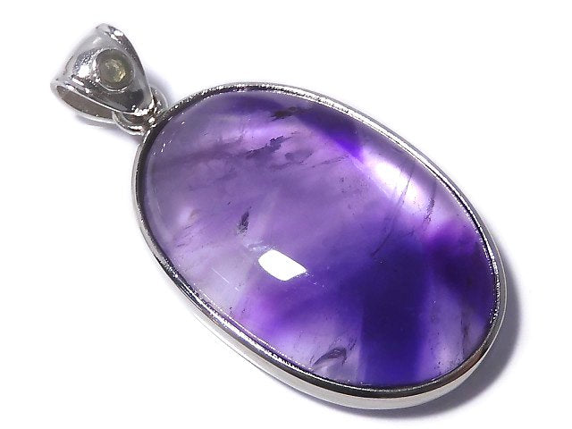 [Video][One of a kind] Phantom Amethyst Moldavite Pendant Silver925 NO.20