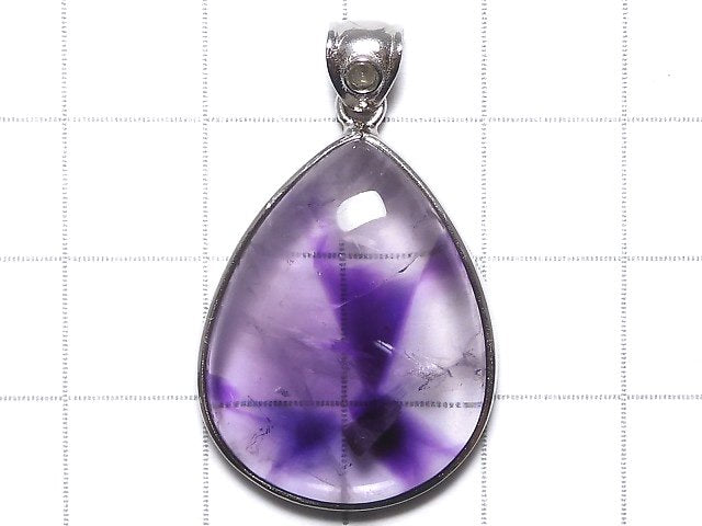 [Video][One of a kind] Phantom Amethyst Moldavite Pendant Silver925 NO.22