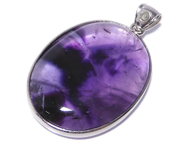 [Video][One of a kind] Phantom Amethyst Moldavite Pendant Silver925 NO.23