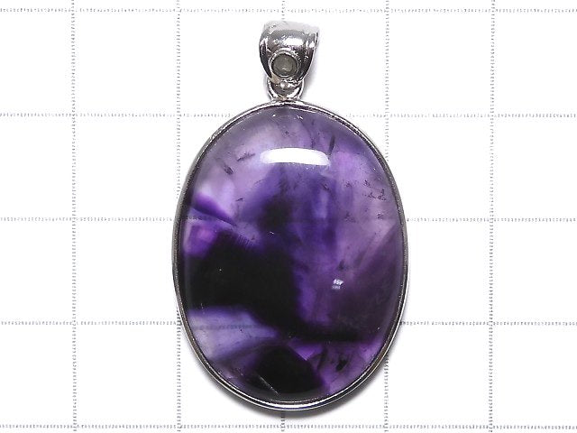 [Video][One of a kind] Phantom Amethyst Moldavite Pendant Silver925 NO.23