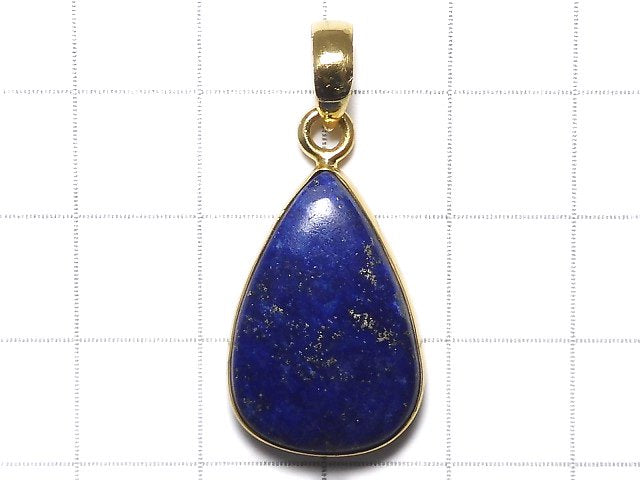 [Video][One of a kind] Lapislazuli AA++ Pendant 18KGP NO.21