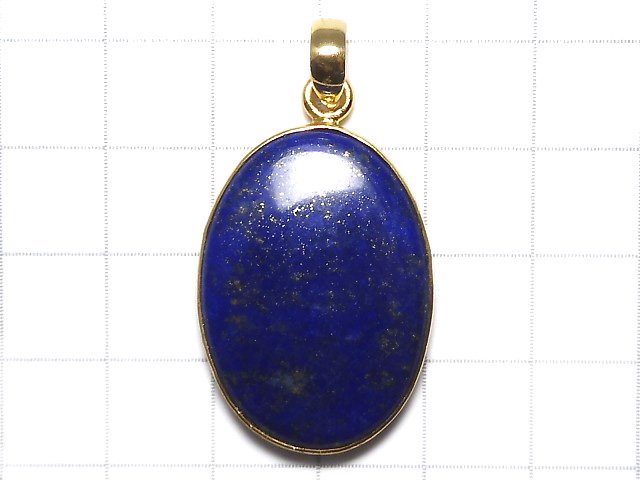 [Video][One of a kind] Lapislazuli AA++ Pendant 18KGP NO.24