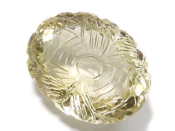 [Video][One of a kind] High Quality Lemon Quartz AAA Loose stone Carved Faceted 1pc NO.47