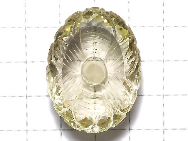 [Video][One of a kind] High Quality Lemon Quartz AAA Loose stone Carved Faceted 1pc NO.53