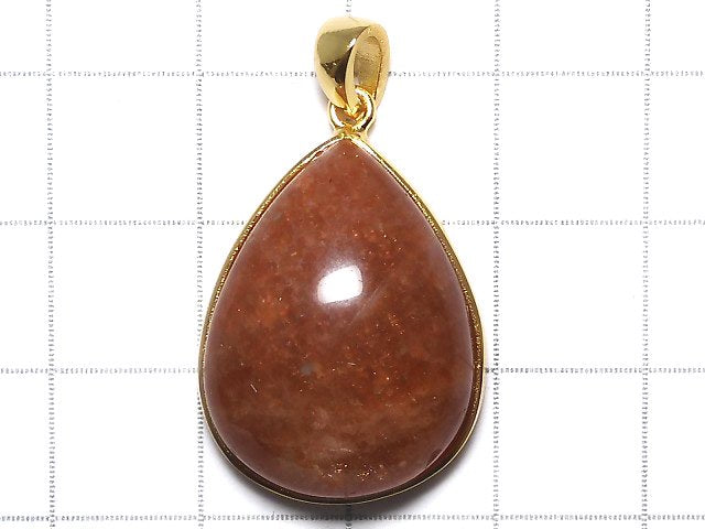 [Video][One of a kind] Sunstone AAA Pendant 18KGP NO.22