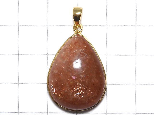 [Video][One of a kind] Sunstone AAA Pendant 18KGP NO.24