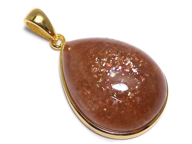 [Video][One of a kind] Sunstone AAA Pendant 18KGP NO.25