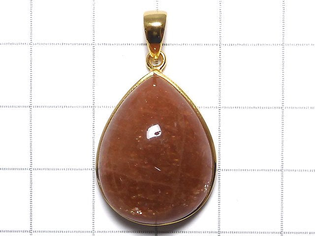 [Video][One of a kind] Sunstone AAA Pendant 18KGP NO.25