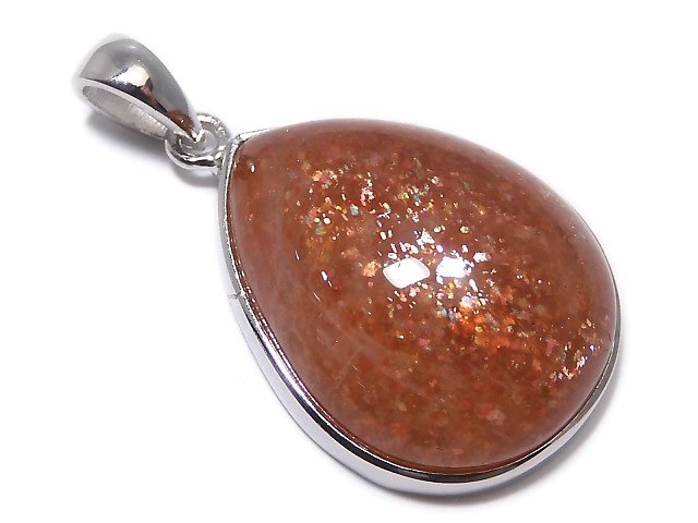 [Video][One of a kind] Sunstone AAA Pendant Silver925 NO.26