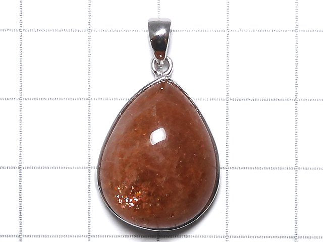 [Video][One of a kind] Sunstone AAA Pendant Silver925 NO.26